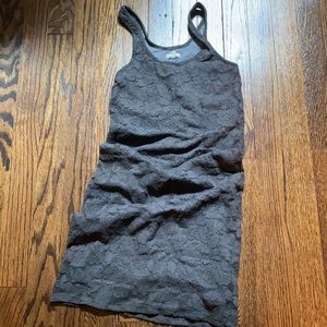 Aerie XS gray lace dress